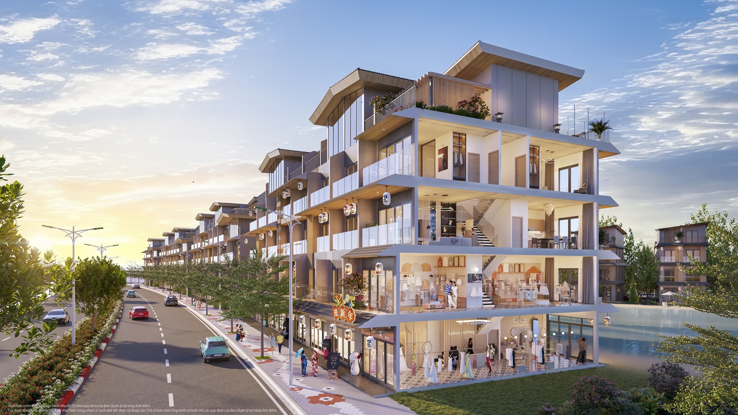 Phối cảnh nhà phố Vinhomes Green Paradise